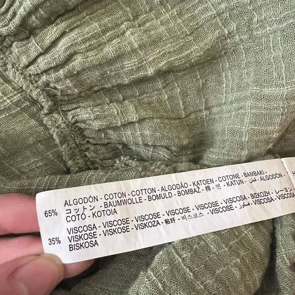 Zara - Green Ruffle Mini Dress - Picture 8 of 8